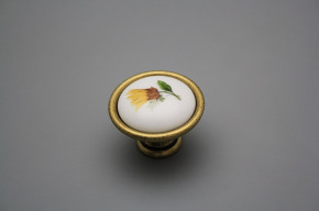 Rustikaler Handgriff 40mm Sonnenblumen