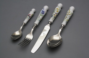 Besteck Set Bohemia 1987 Blumenwiese 4teiliges BB