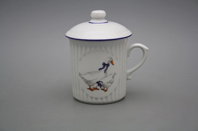 Tasse Mozart 0,25l mit Deckel Gänse ML č.1