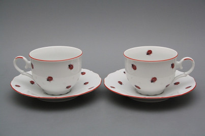 Teetasse 0,18l und Untertasse Ofelie Marienkäfern CL č.1