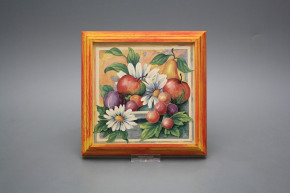 Bild 18cm Blue Gingham Flowers kCMB