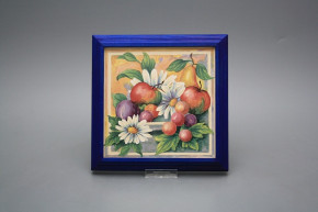 Bild 18cm Blue Gingham Flowers kMOB