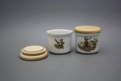 Dose mit Holzdeckel A Hirsch ZL č.1