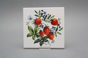 Fliese 15x15cm Strawberry weiß glänzend
