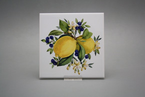 Fliese 15x15cm Lemon hellgrau glänzend