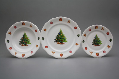 Tellerset Alaska Christmas Tree 18teiliges JBB č.1