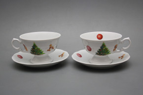 Teetasse 0,2l und Untertasse Alaska Christmas Tree BB
