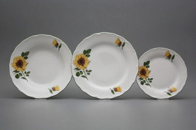 Tellerset Verona Sonnenblumen 18teiliges CZL č.1