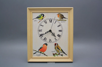 Wanduhr 25x30cm Vogelwelt cPB č.1