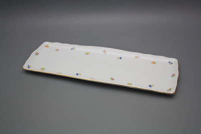 Viereckige Platte 45cm Rokoko Streublümchen AGL č.1
