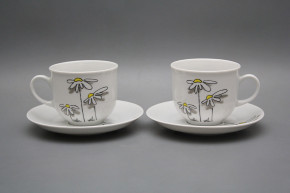 Tasse hoch 0,2l und Untertasse Opal Daisy BB