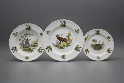 Tellerset Ofelie Jagdmotive 18teiliges FBB č.1