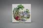 Fliese 15x15cm Romanze weiß matt č.3