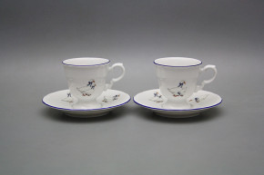 Tasse 0,07l und Untertasse Gänse ML