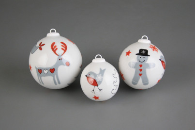 Weihnachtskugel 5cm Lapland č.1