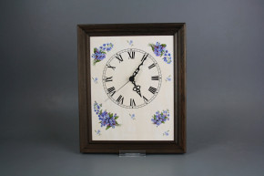 Wanduhr 25x30cm Vergissmeinnicht cTH