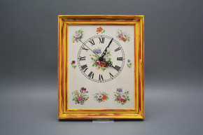 Wanduhr 25x30cm Meissen Bouquet cHM