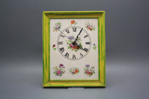 Wanduhr 25x30cm Meissen Bouquet cZM