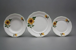 Tellerset Alaska Sonnenblumen 12teiliges CZL