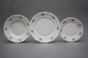 Tellerset Alaska Rosarote Rosen 18teiliges ABB