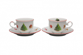 Teetasse 0,18l und Untertasse Ofelie Christmas Tree CL
