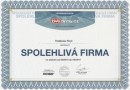 Certifikát - spolehlivá firma